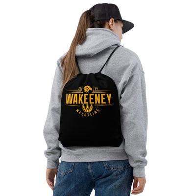 Wakeeney Wrestling Club Drawstring bag