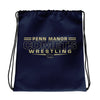 Penn Manor Comets Wrestling  All-Over Print Drawstring Bag