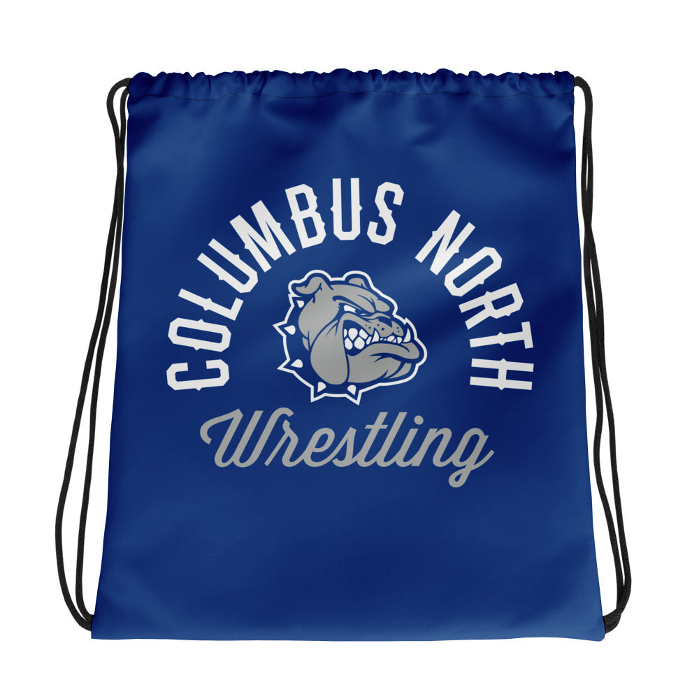 Columbus North Wrestling  All-Over Print Drawstring Bag