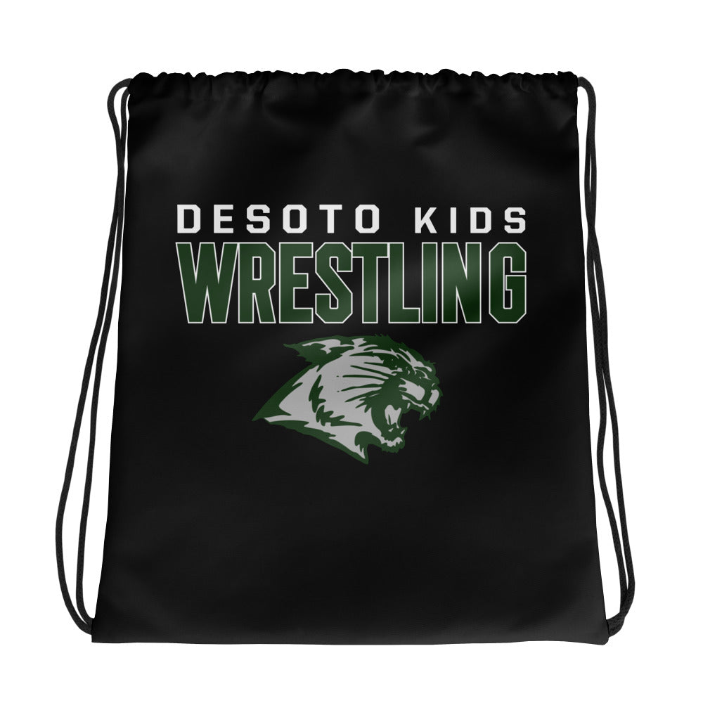 De Soto Kids Wrestling All-Over Print Drawstring Bag