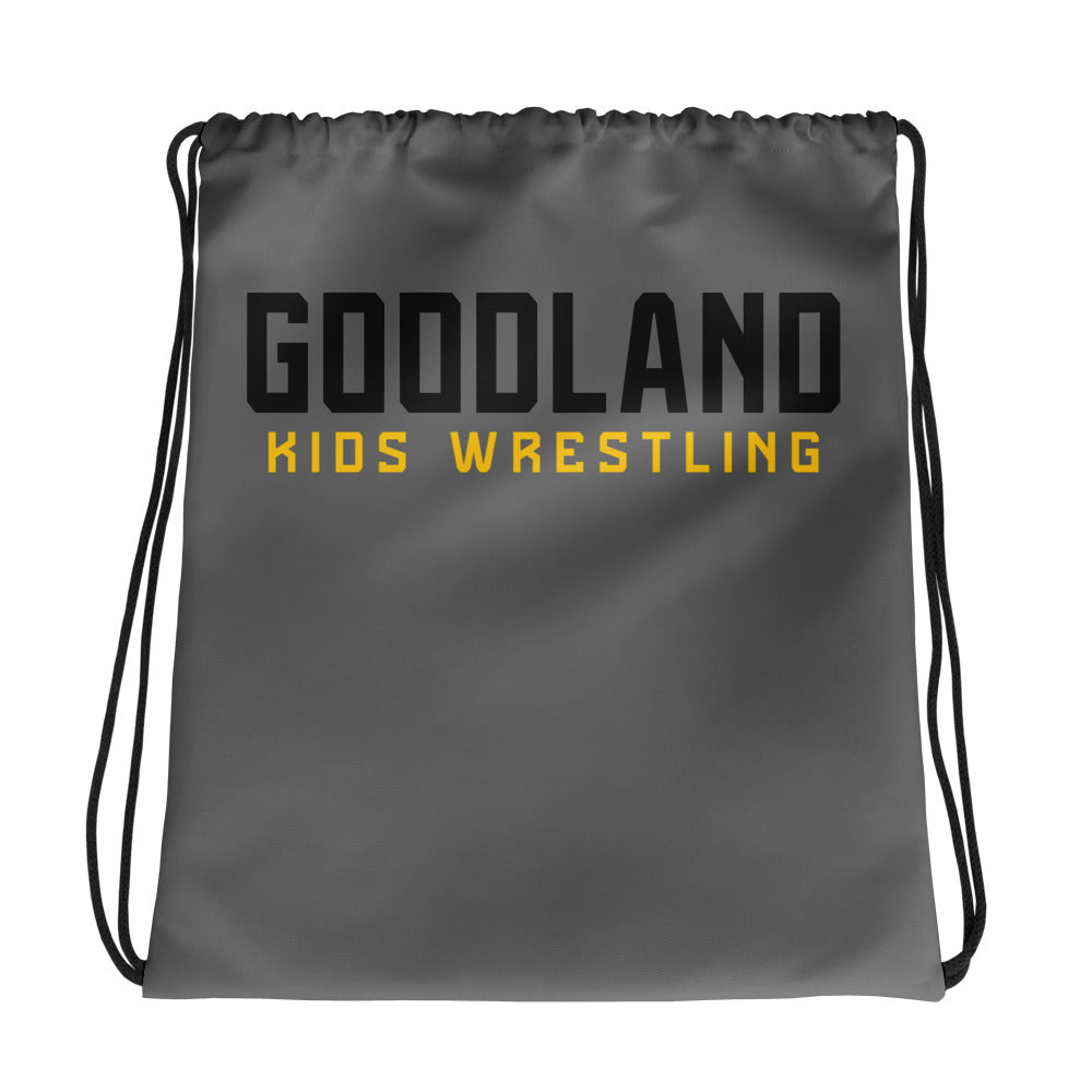 Goodland Kids Wrestling All-Over Print Drawstring Bag