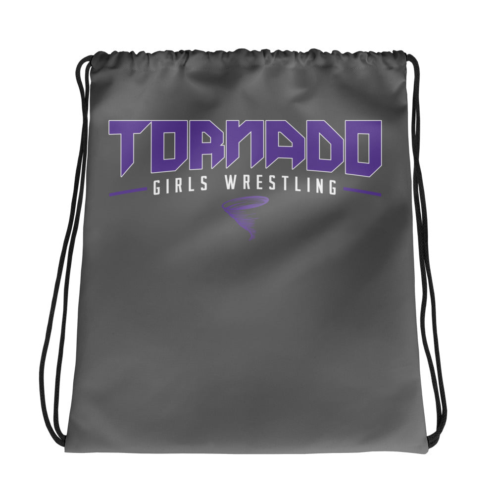 Susan B. Anthony Girls Wrestling All-Over Print Drawstring Bag
