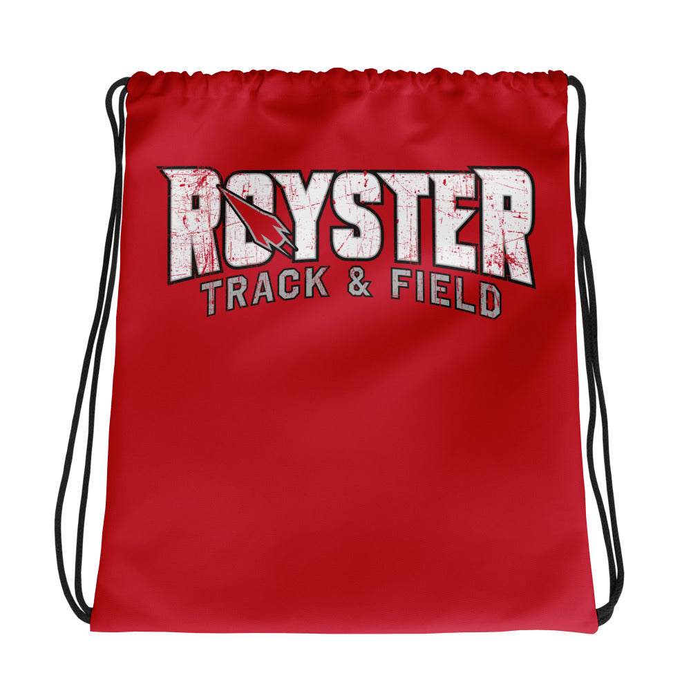 Royster Rockets Track & Field All-Over Print Drawstring Bag