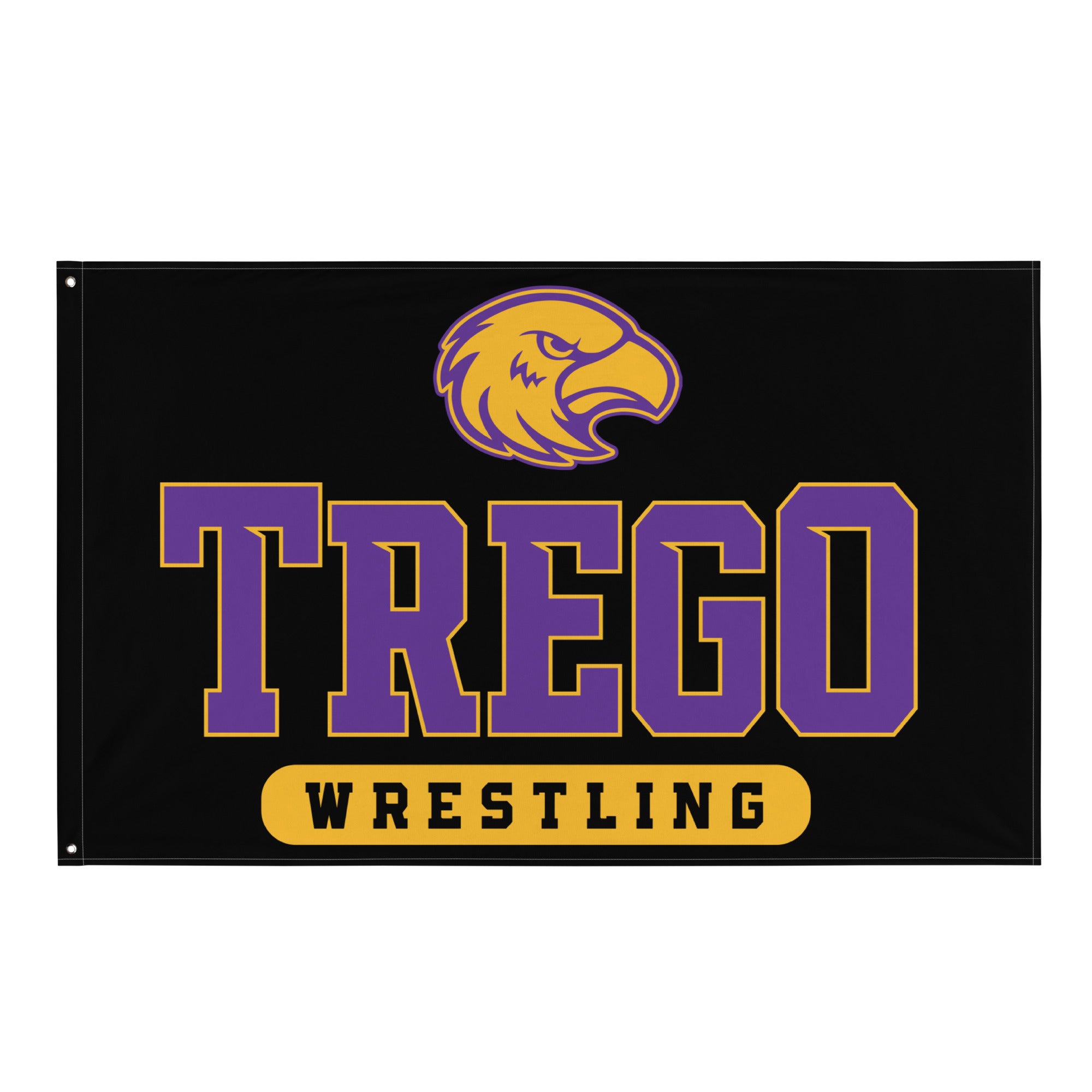 Trego Community High School Wrestling All-Over Print Flag