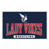 Lady Vikes Wrestling All-Over Print Flag