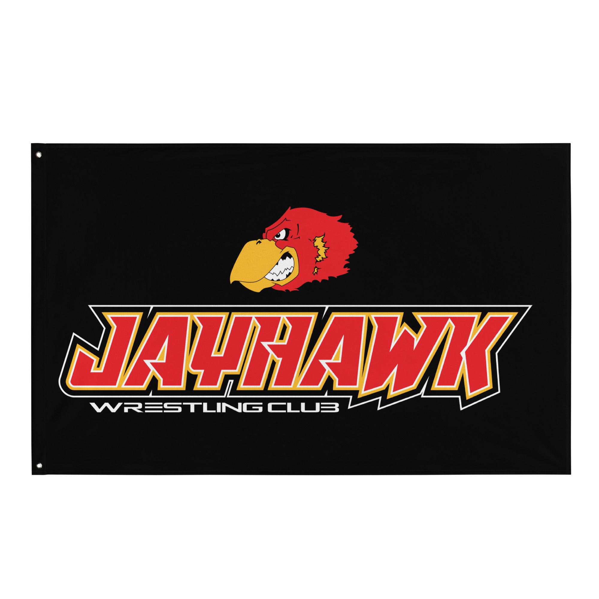 Jayhawk Wrestling Club All-Over Print Flag