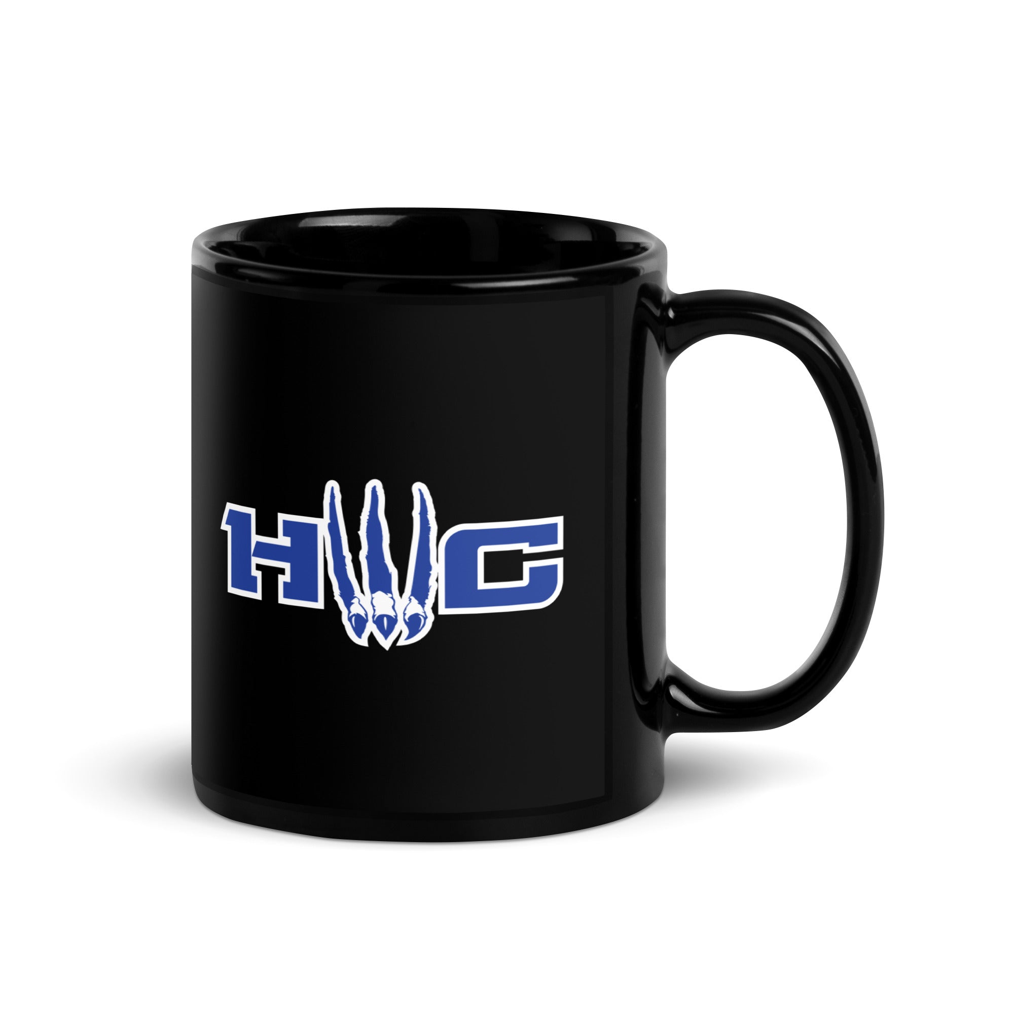 Hillsboro Wrestling Club Black Glossy Mug