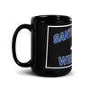 Santa Fe Trail Wrestling Black Glossy Mug