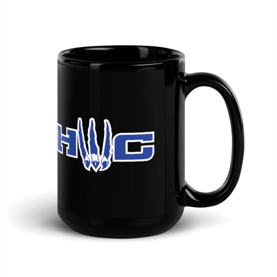 Hillsboro Wrestling Club Black Glossy Mug