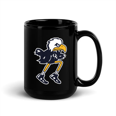 Olathe North Track & Field Mascot Black Glossy Mug