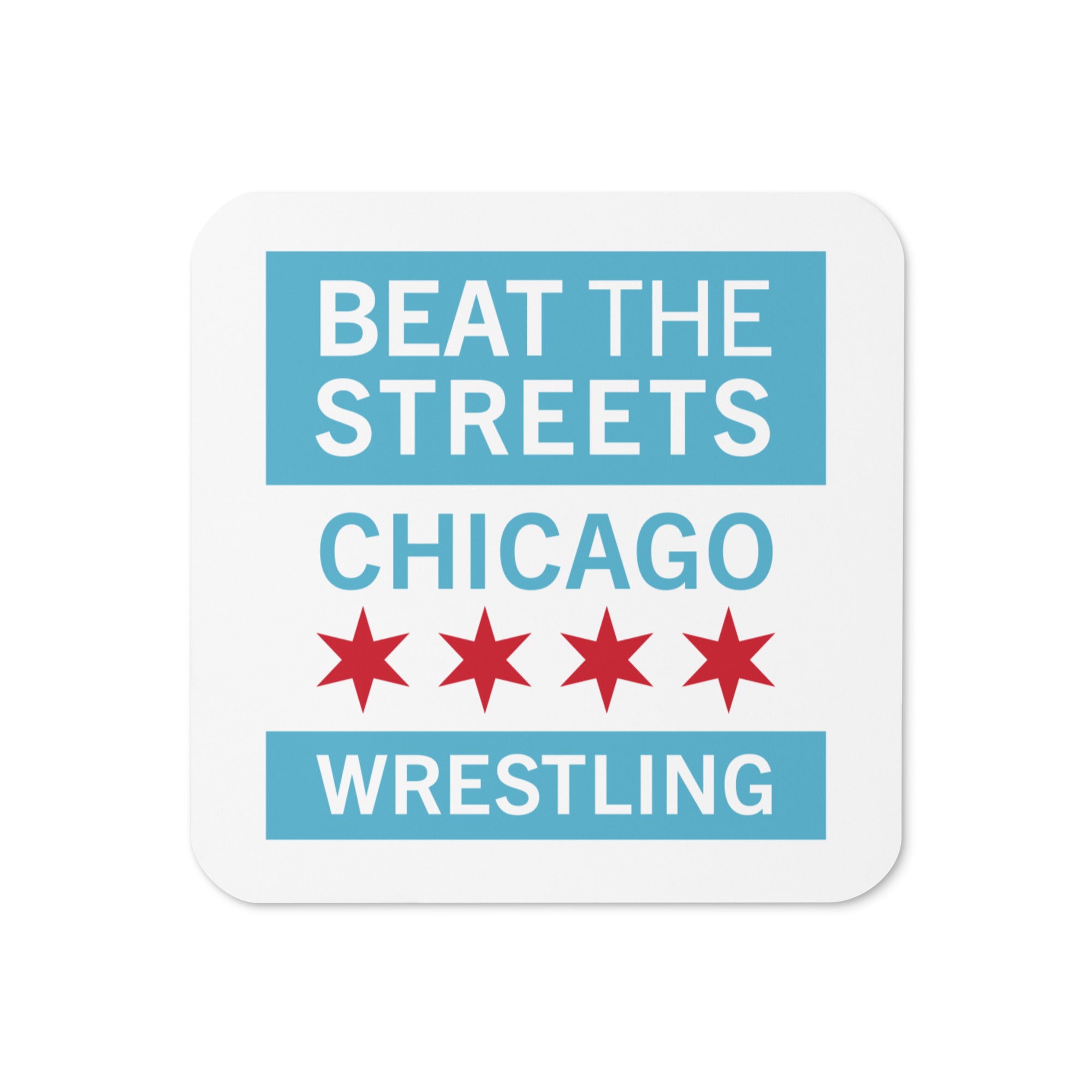 Beat the Streets Chicago Cork Back Coaster