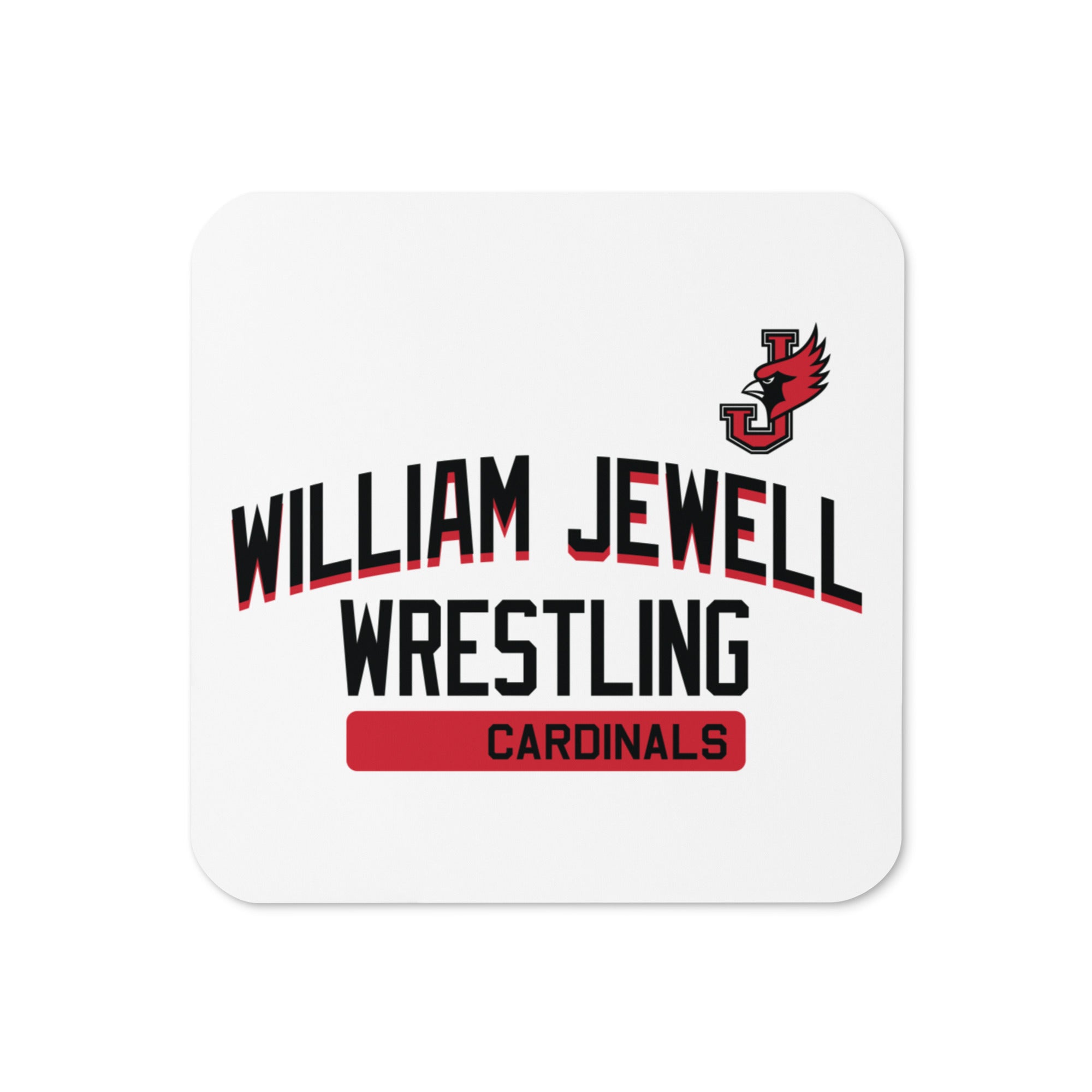 William Jewell Wrestling Cork Back Coaster