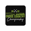 '22 Middle School XC Championship Neon Green Cork Back Coaster