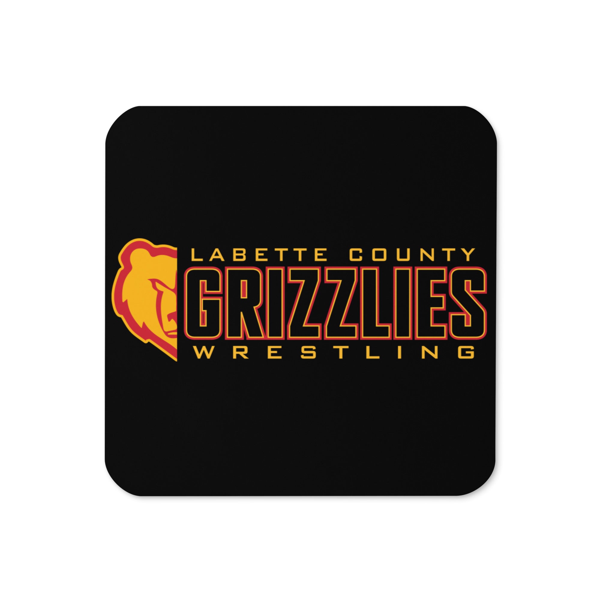 Labette County Wrestling Cork Back Coaster