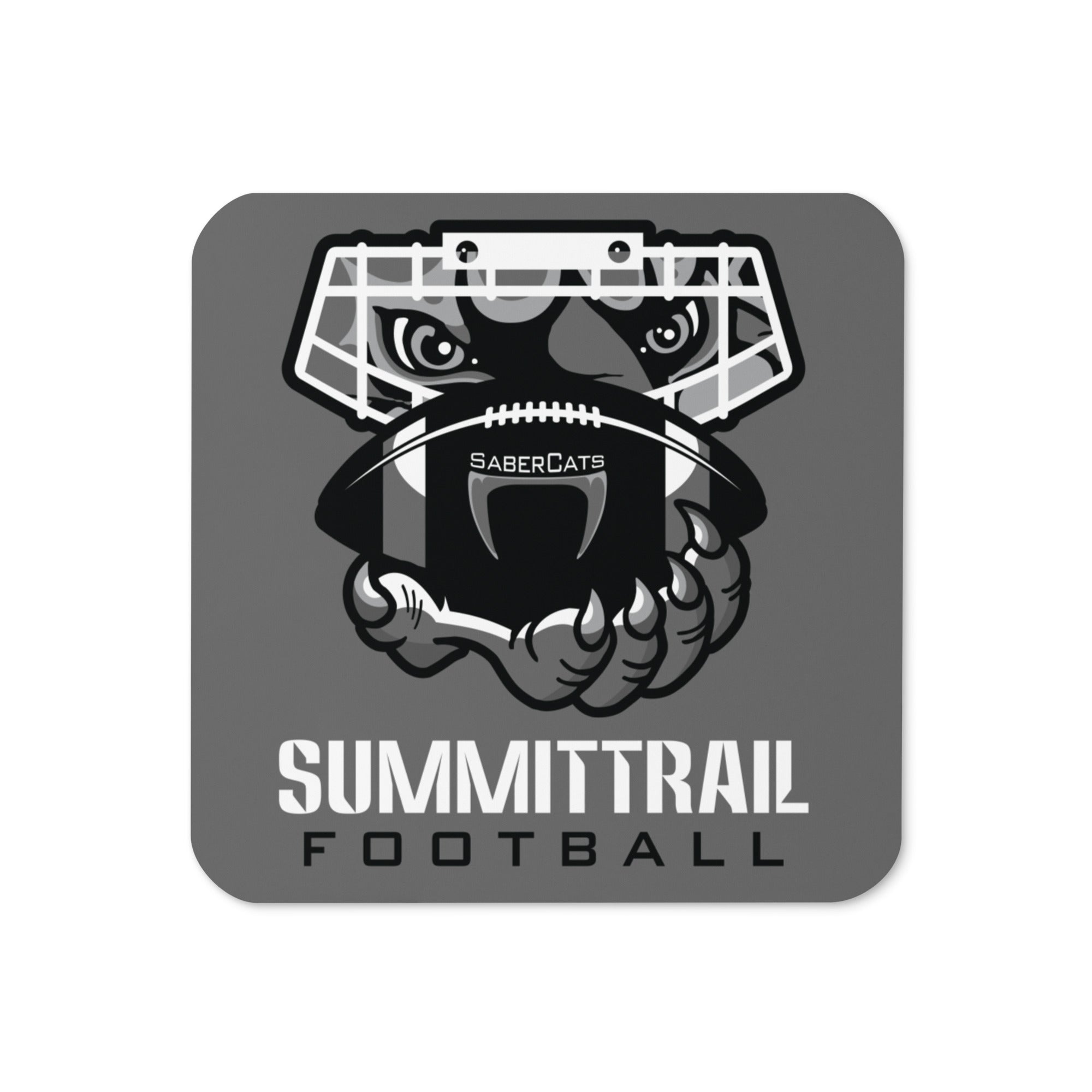 Summit Trail Football Cork Back Coaster
