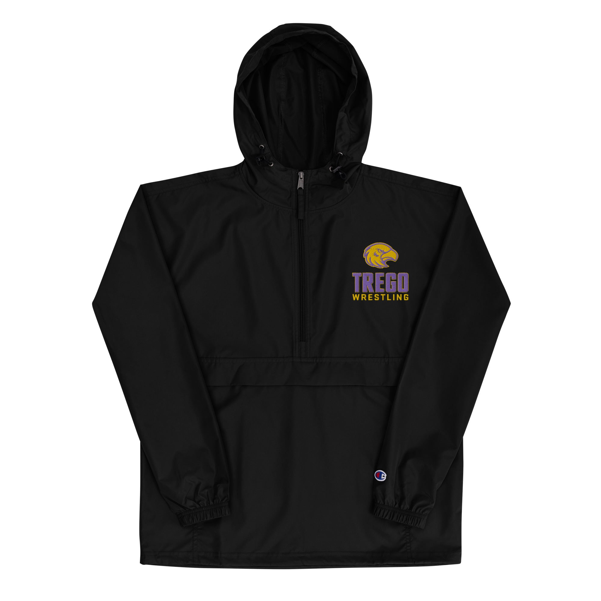 Trego Community High School Wrestling Embroidered Champion Packable Jacket