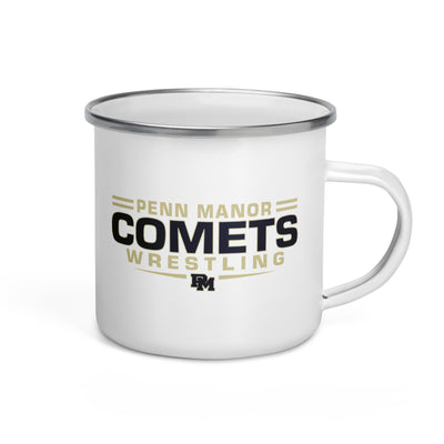 Penn Manor Comets Wrestling  Enamel Mug