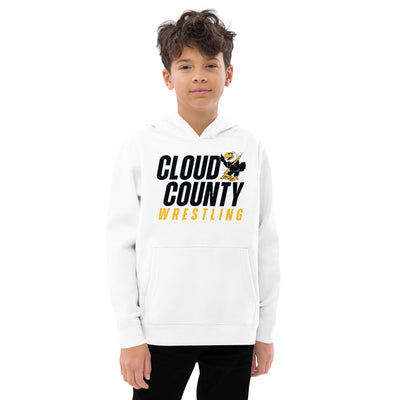 Cloud County CC Wrestling Kids Fleece Hoodie