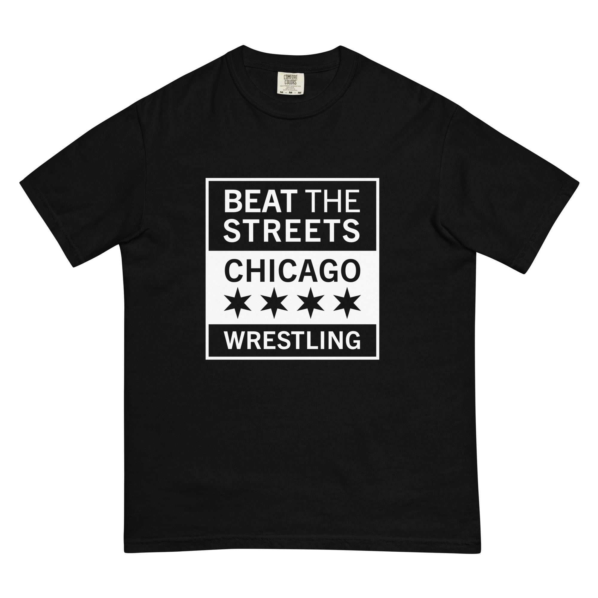 Beat the Streets Chicago Mens Garment-Dyed Heavyweight T-Shirt