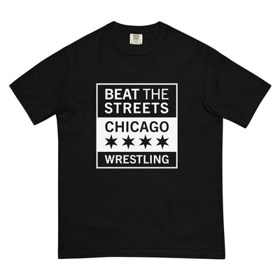 Beat the Streets Chicago Mens Garment-Dyed Heavyweight T-Shirt