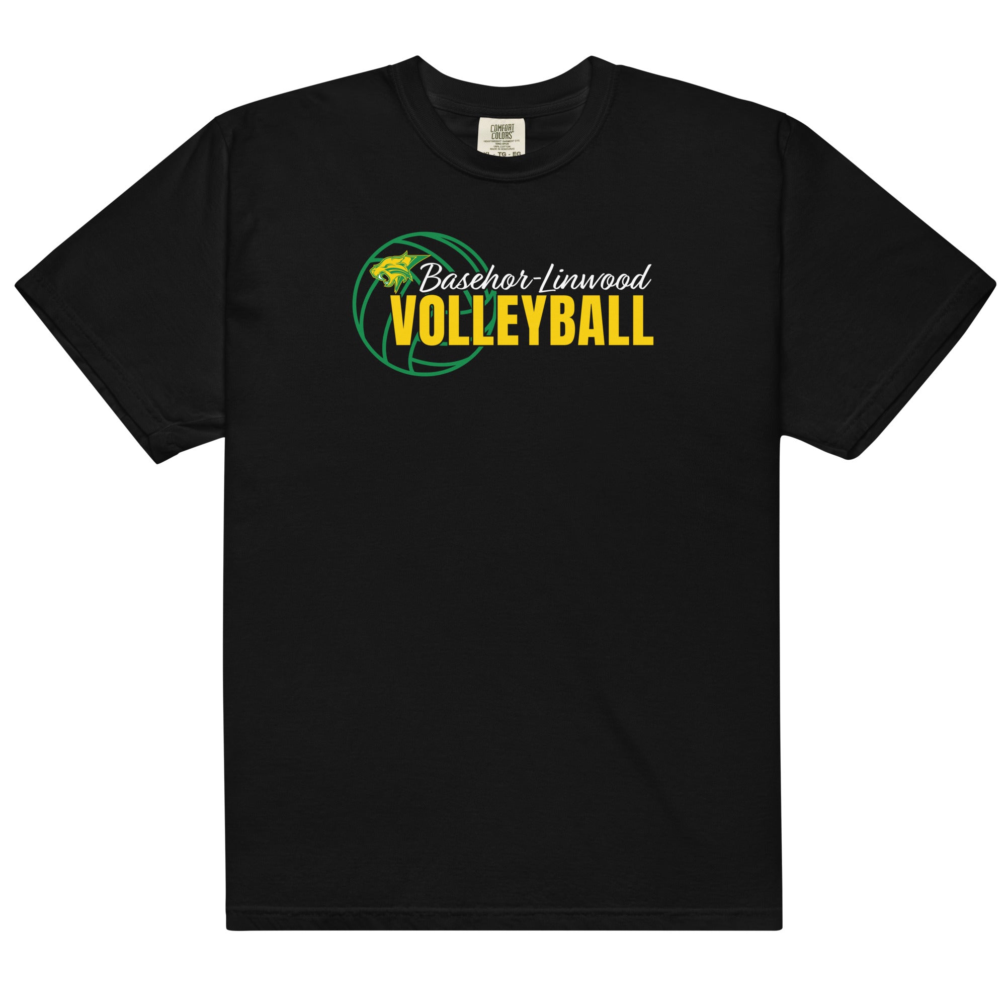 Basehor-Linwood Volleyball Mens Garment-Dyed Heavyweight T-Shirt