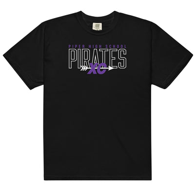 Piper High School Pirates XC Mens Garment-Dyed Heavyweight T-Shirt