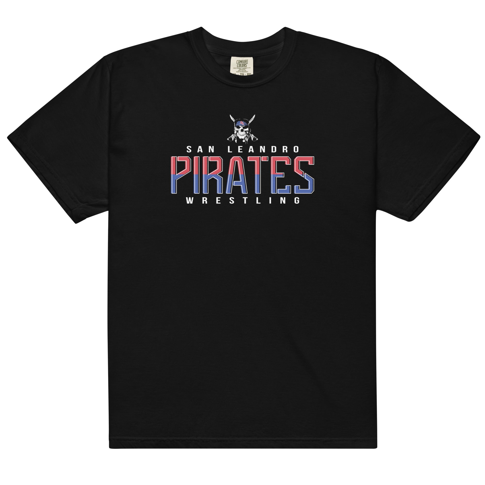 San Leandro Pirates Mens Garment-Dyed Heavyweight T-Shirt