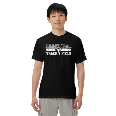 Summit Trail Middle School Track & Field Mens Garment-Dyed Heavyweight T-Shirt