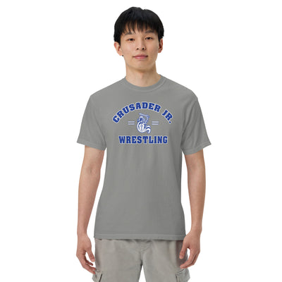 Crusader Jr. Wrestling 1 Mens Garment-Dyed Heavyweight T-Shirt