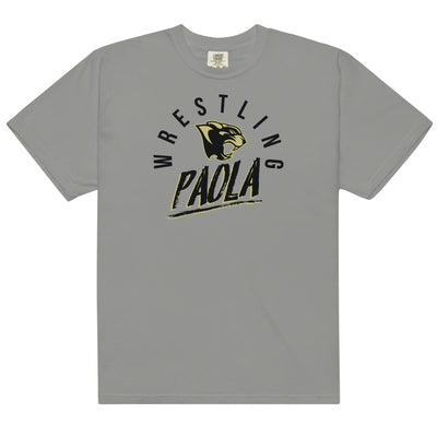 Paola Wrestling Mens Garment-Dyed Heavyweight T-Shirt
