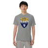 Saints Basketball Grey Mens Garment-Dyed Heavyweight T-Shirt