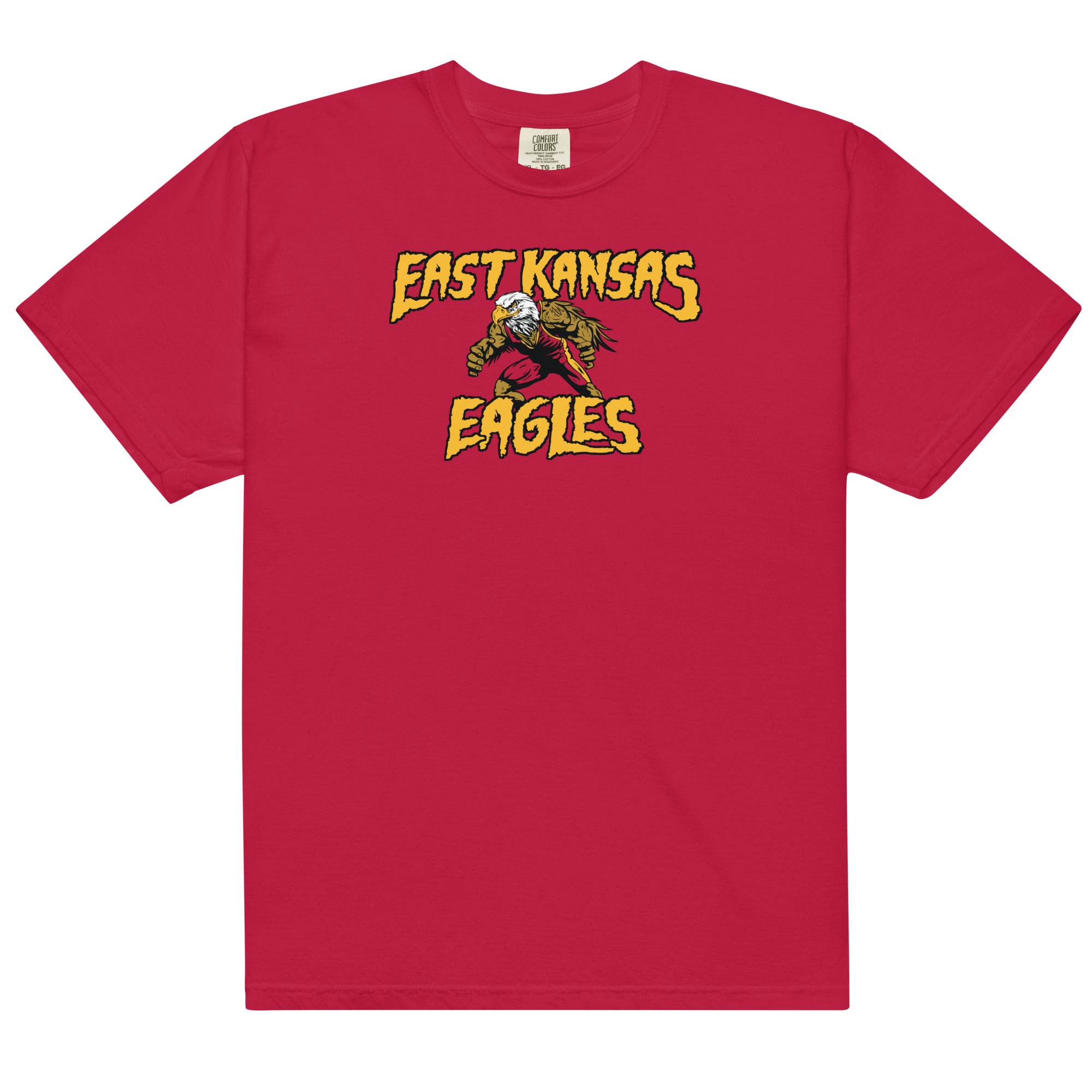 East Kansas Eagles Mens Garment-Dyed Heavyweight T-Shirt