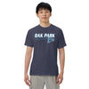 Oak Park HS Wrestling Mens Garment-Dyed Heavyweight T-Shirt