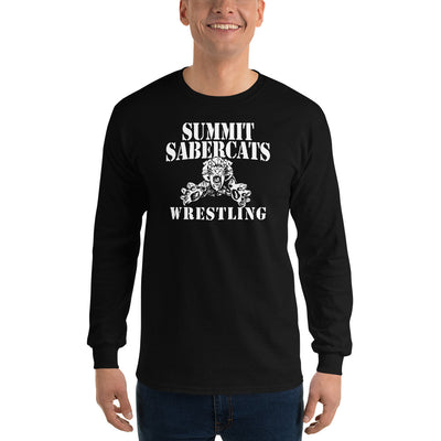 Summit Trail Middle School Wrestling  Front Design Only Mens Long Sleeve Shirt