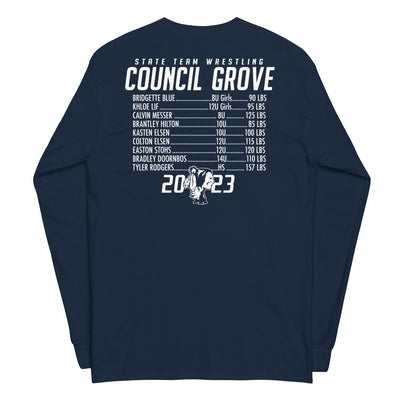 Council Grove Wrestling State Team 2023 Men’s Long Sleeve Shirt