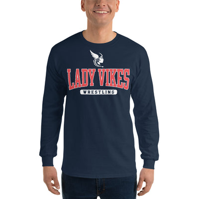 Lady Vikes Wrestling Mens Long Sleeve Shirt