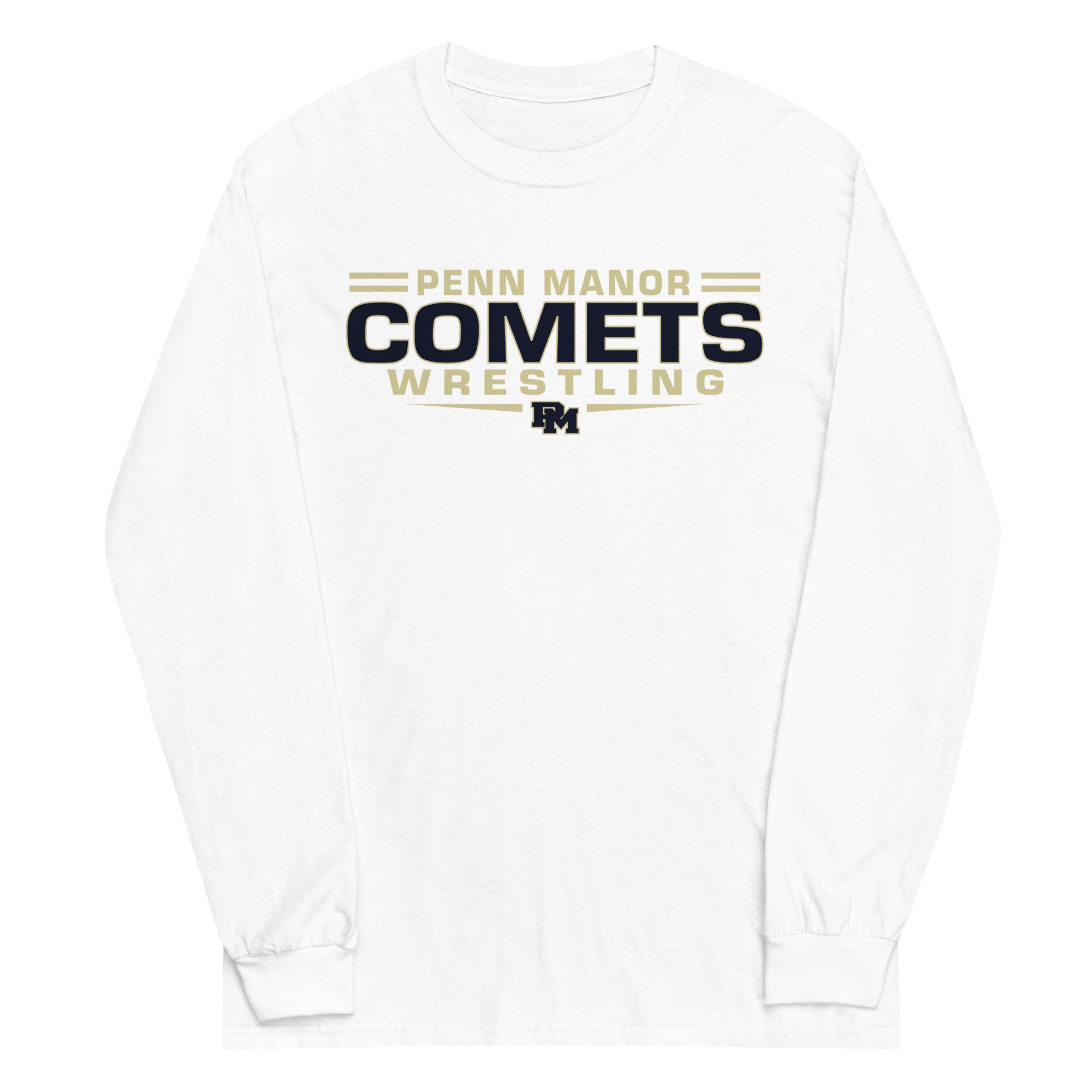 Penn Manor Comets Wrestling Mens Long Sleeve Shirt