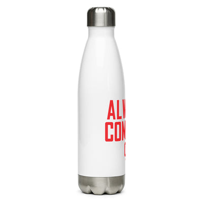 Olathe North Track & Field Always Compete Stainless steel water bottle
