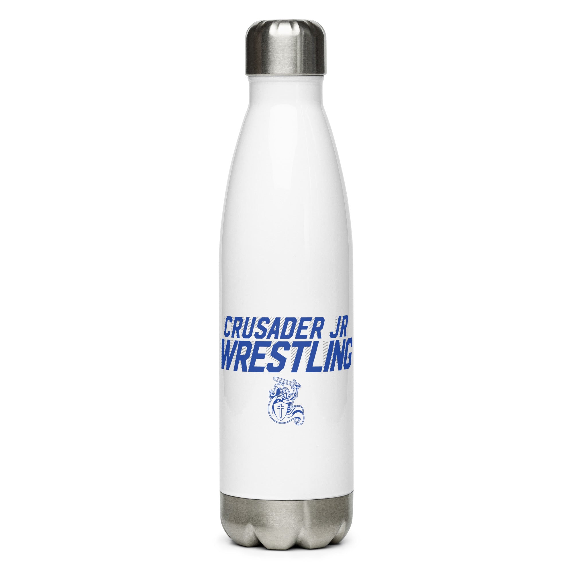 Crusader Jr. Wrestling Stainless Steel Water Bottle