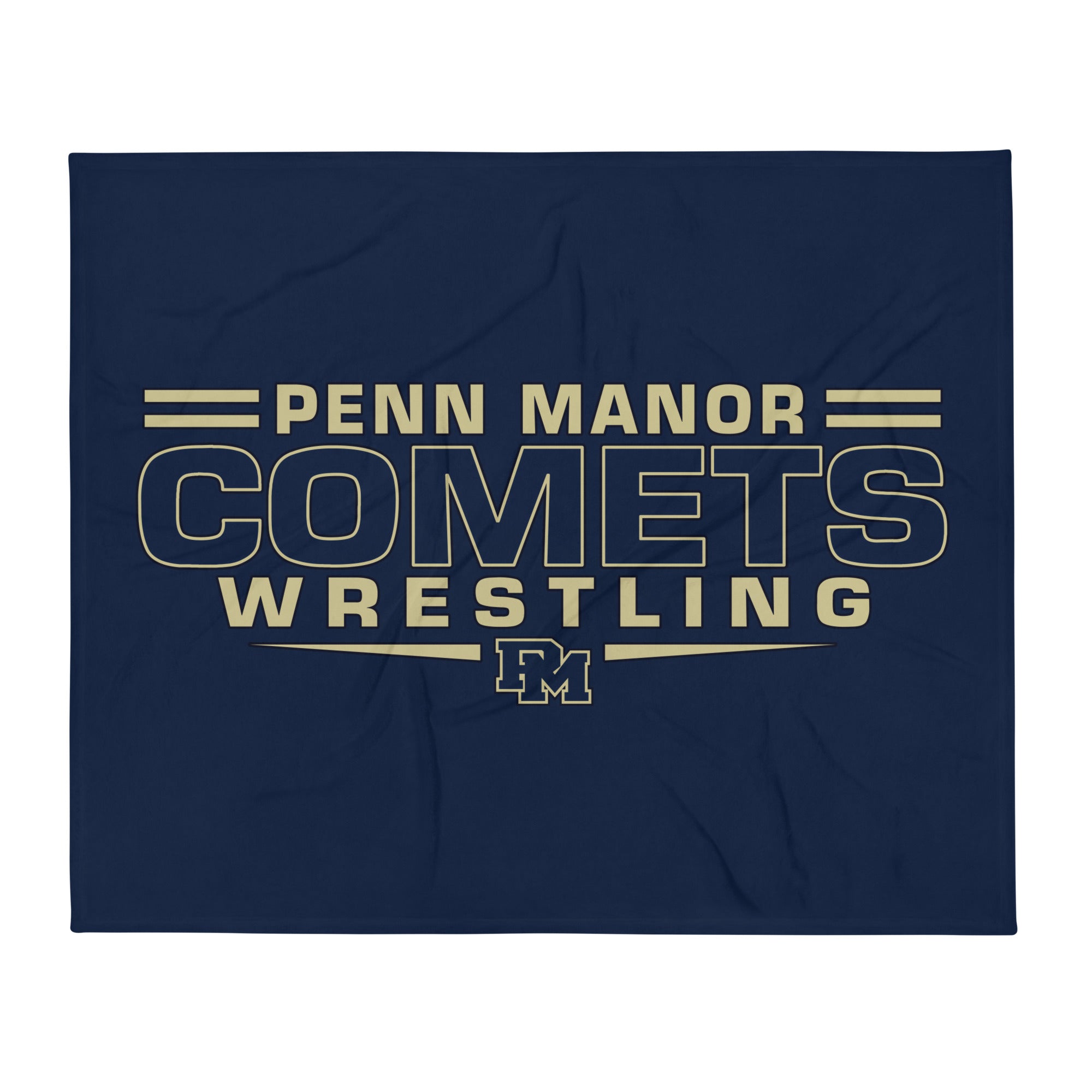 Penn Manor Comets Wrestling  Throw Blanket 50 x 60