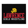 Lawrence Girls Wrestling  Throw Blanket 50 x 60