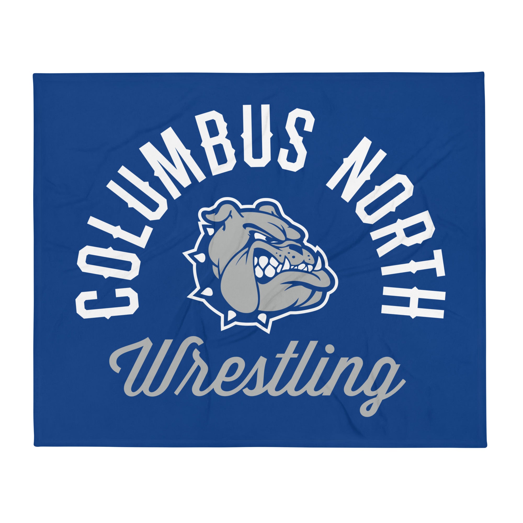 Columbus North Wrestling  Throw Blanket 60 x 80
