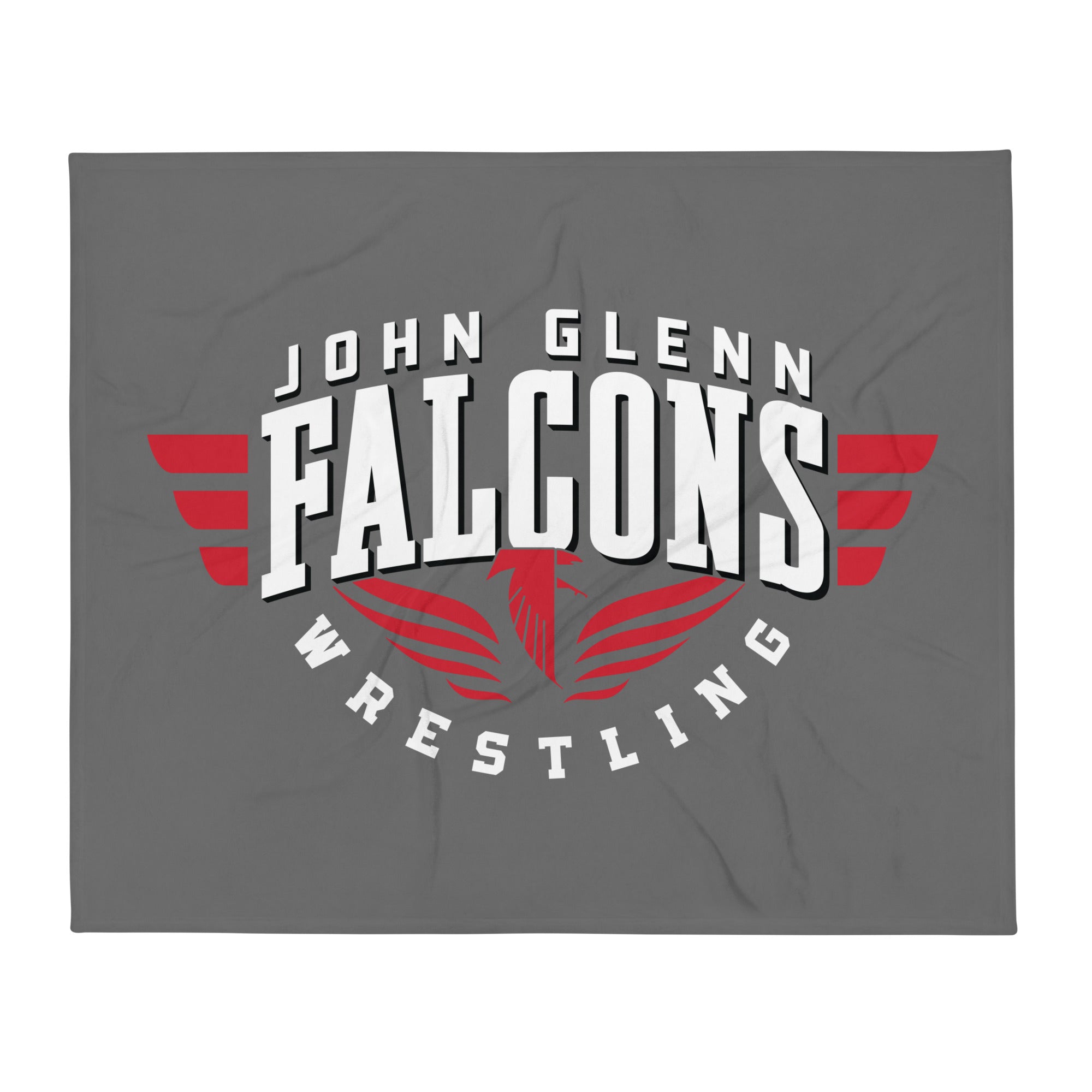 John Glenn Wrestling Throw Blanket 50 x 60