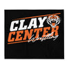 Clay Center Wrestling Throw Blanket 50 x 60