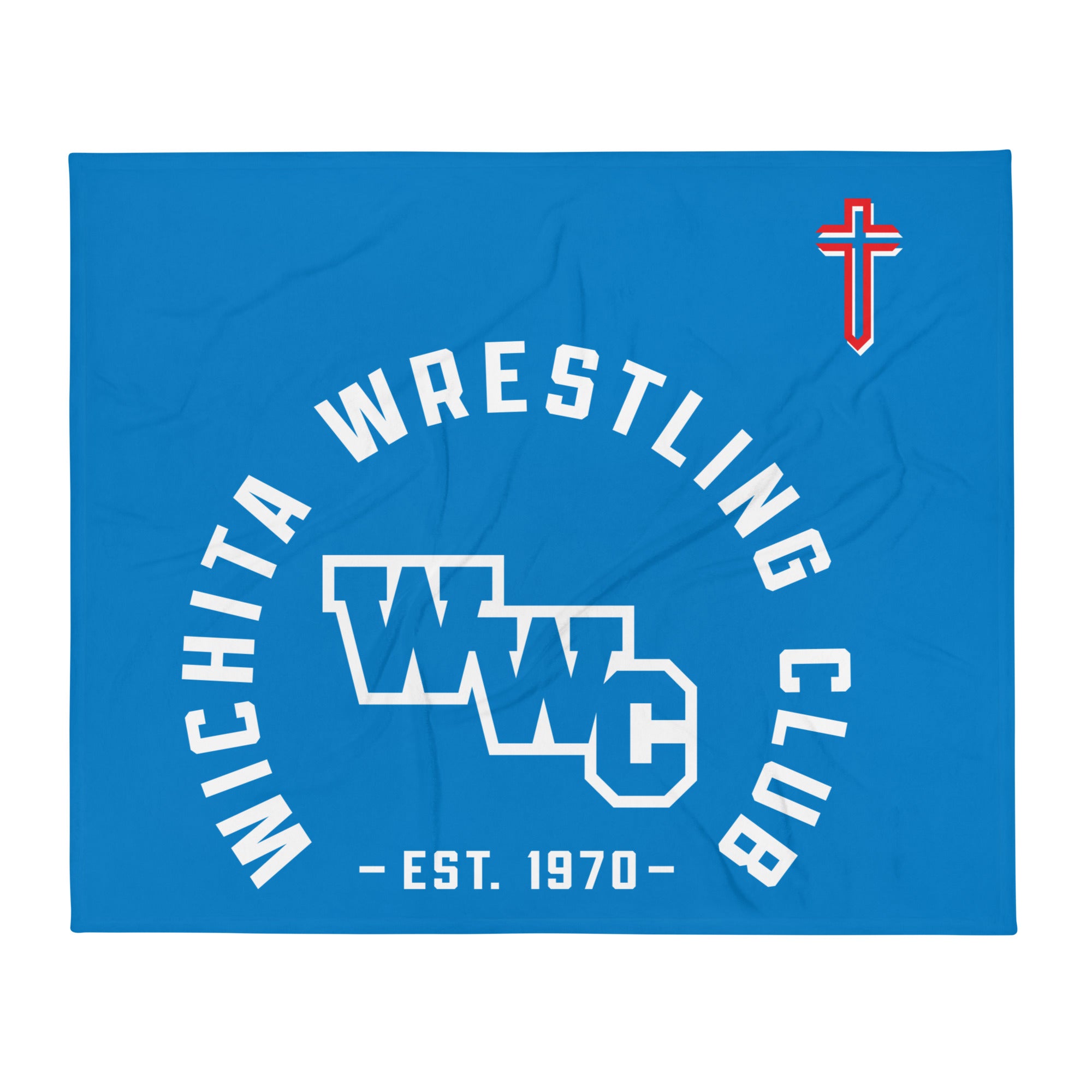 Wichita Wrestling Club Throw Blanket 60 x 80