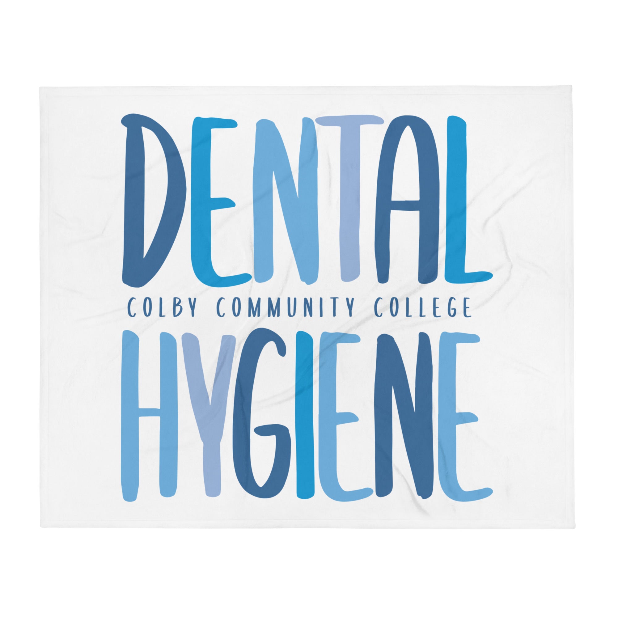 Colby Community College Dental Hygiene Throw Blanket