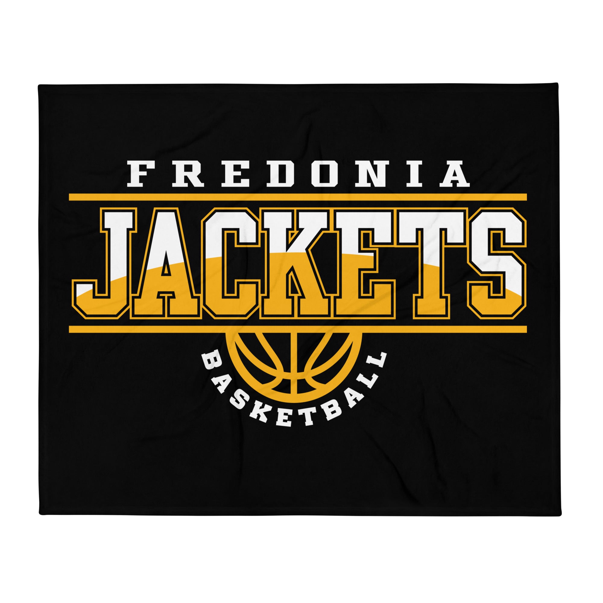 Fredonia Jackets Basketball Throw Blanket