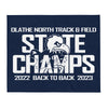 Olathe North Track & Field State Champs Throw Blanket