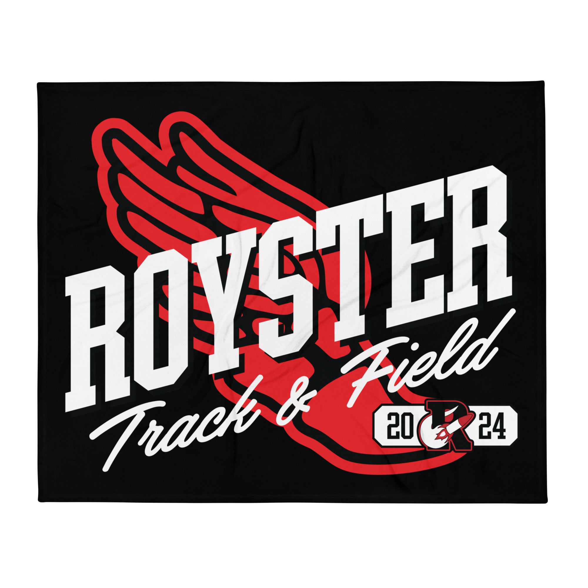 Royster Rockets Track & Field Throw Blanket 50 x 60