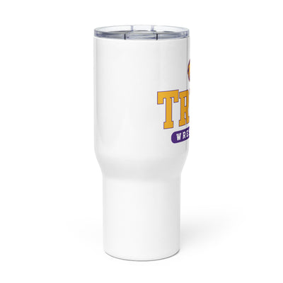 Trego Community High School Wrestling Stainless Steel Travel Mug with Handle